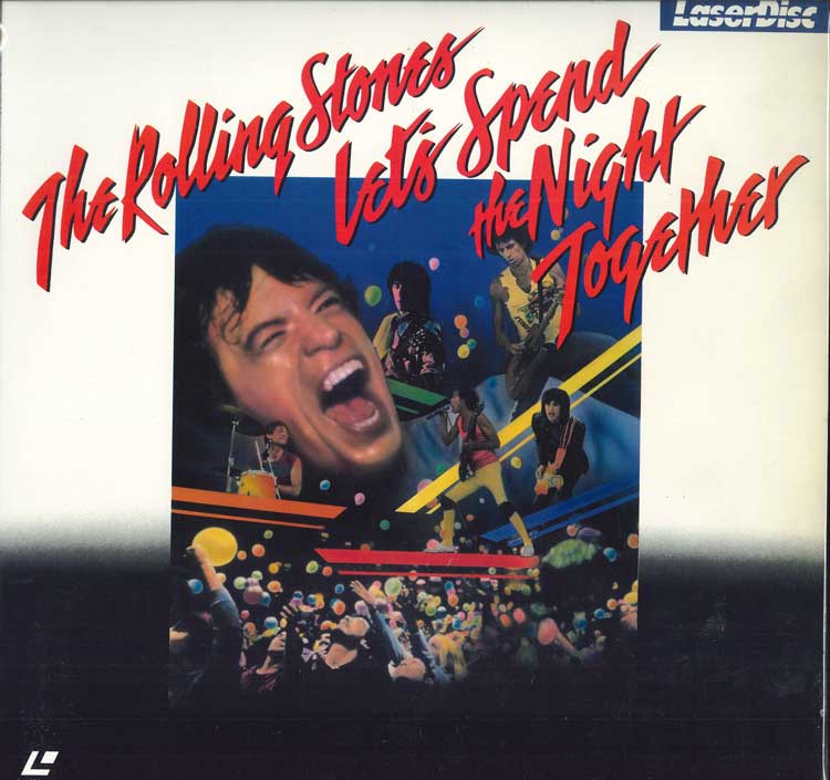 Rolling Stones Lets Spend Night Together Laserdisc VG Used EMBASSY HOME ENTERTAINMENT