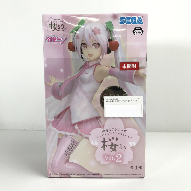 Hatsune Miku Sakura Ver.2 SPM Figure Used Bandai Collectible, Excellent Condition