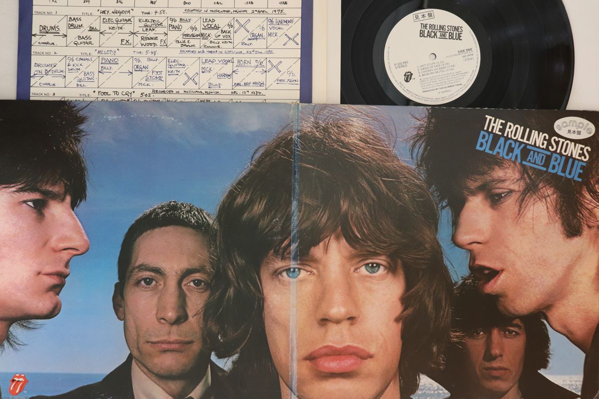 Rolling Stones Black And Blue LP Vinyl Japan Promo EX VG NotO