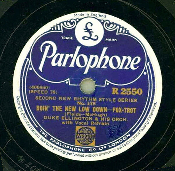 Duke Ellington His Orchestra 78 RPM Used Jazz Record Doin The Low Down