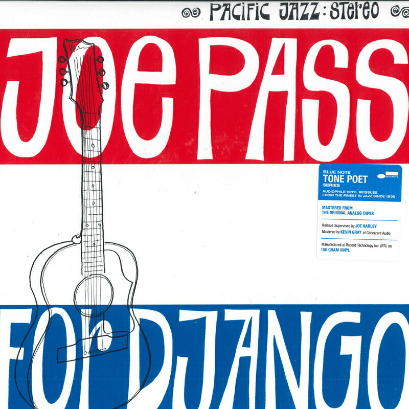 Joe Pass For Django LP Record Pacific Jazz Blue Note M/NM No Obi