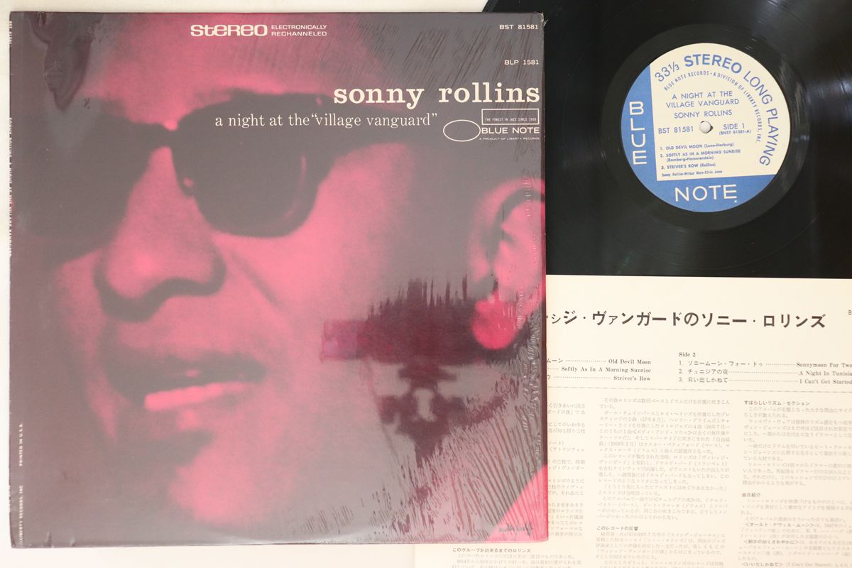 Sonny Rollins A Night At The Village Vanguard LP Blue Note VG+ Record EX Cover