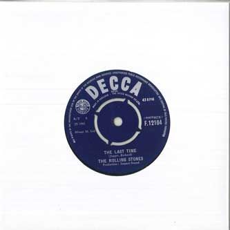 Rolling Stones Last Time Play With Fire 7" Vinyl Decca VG Plain Cover O