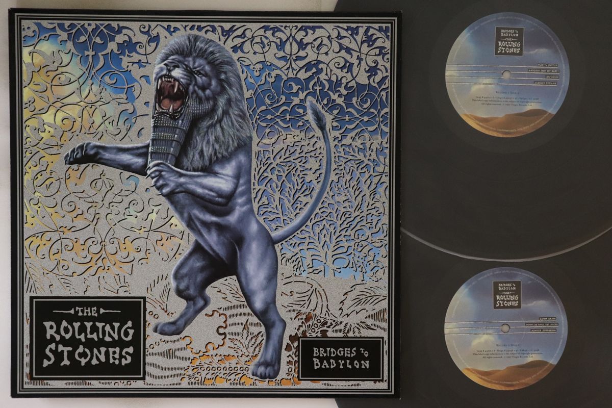 Rolling Stones Bridges To Babylon 2LP Virgin VG Used Music Record