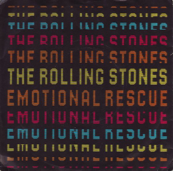 Rolling Stones 7" Emotional Rescue Vinyl Record EX Condition RSR105
