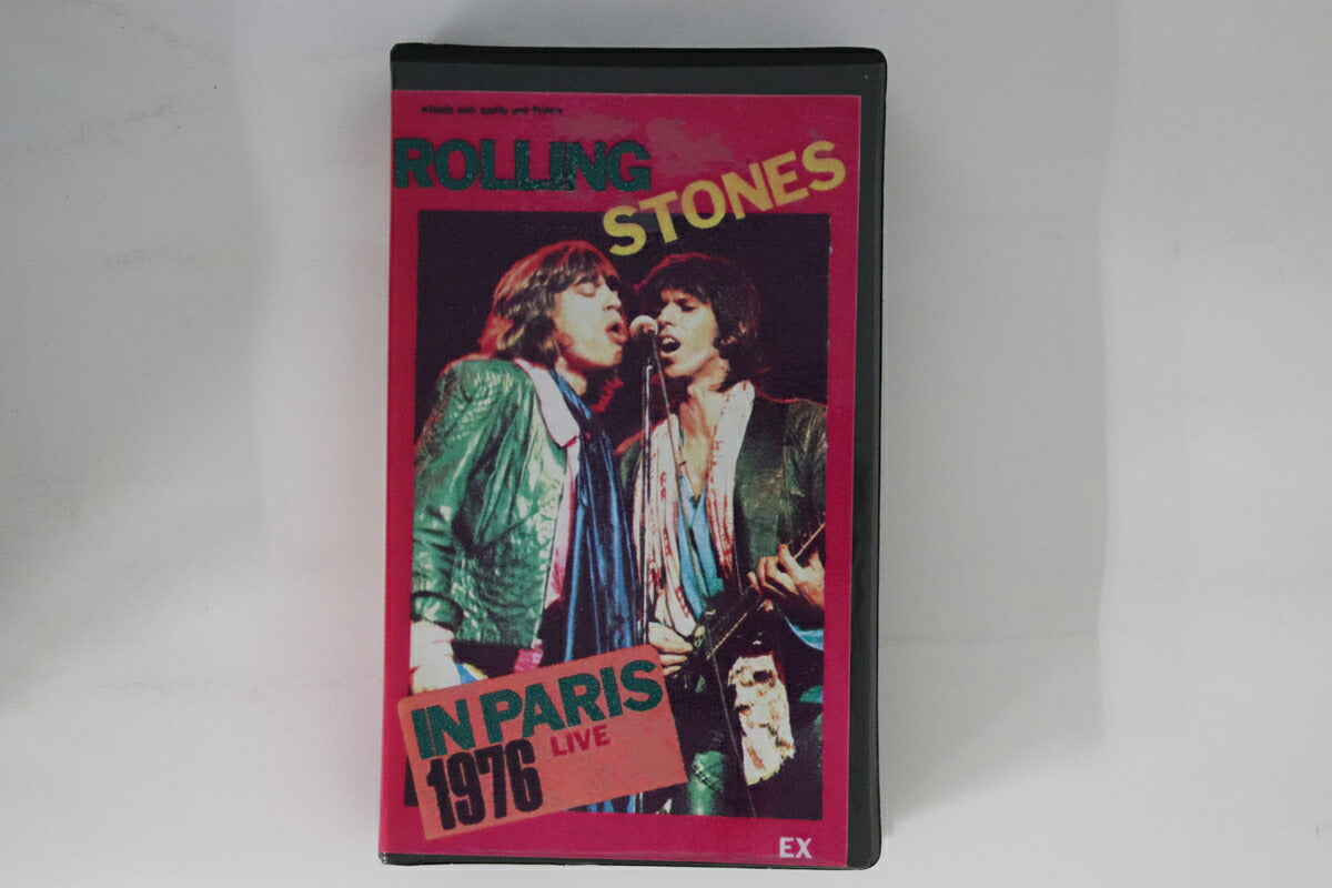 Rolling Stones In Paris 1976 VHS VG Plus No OBI Original Label Rare