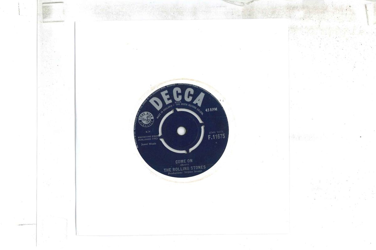 Rolling Stones Come On / I Want To Be Loved 7" Decca VG Used Record