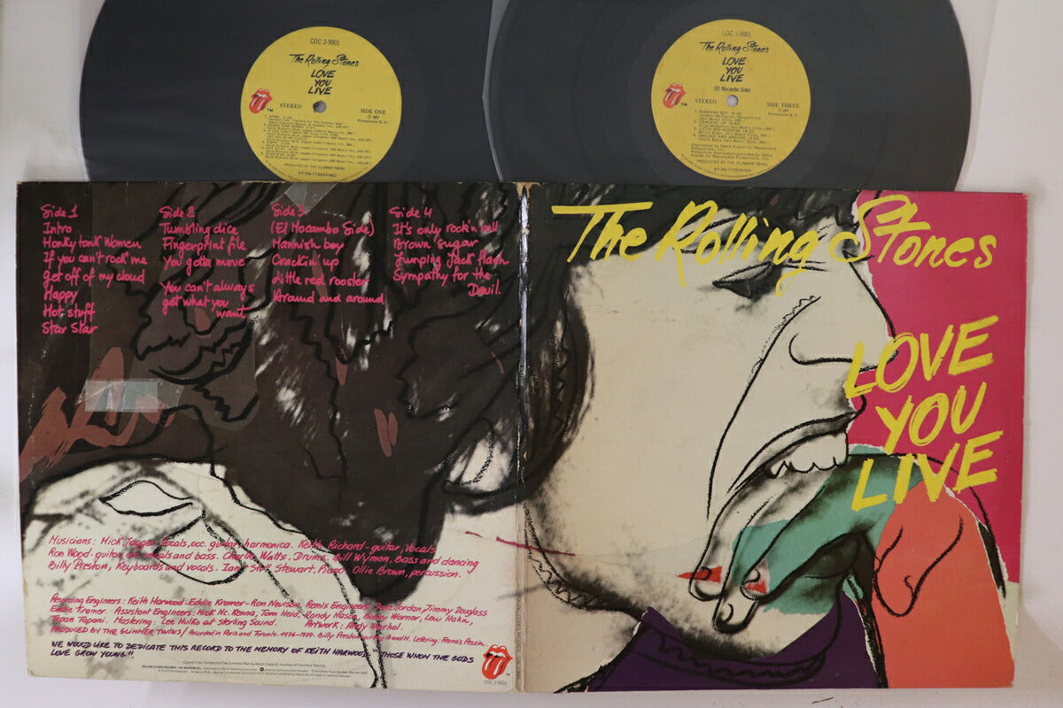 Rolling Stones Love You Live 2LP Vinyl VG Used, No Obi