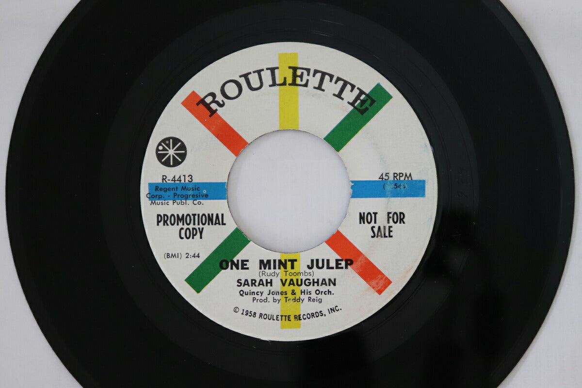 Sarah Vaughan 7" Vinyl One Mint Julep / Mama He Treats Your Daughter Mean VG