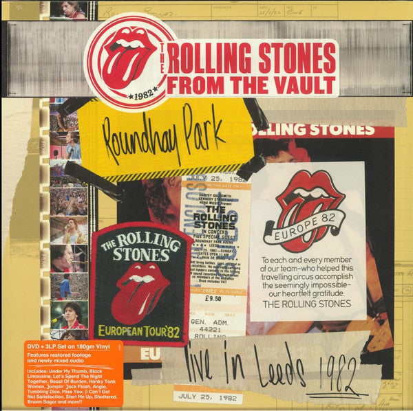 The Rolling Stones Live in Leeds 1982 LP Record Eagle Vision M/NOS