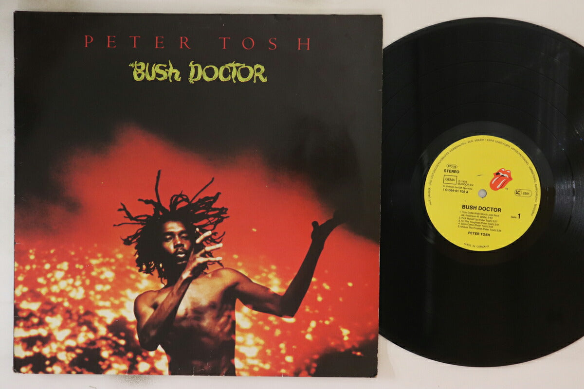 Peter Tosh Bush Doctor LP Rolling Stones Records 1C06461708 VG Used