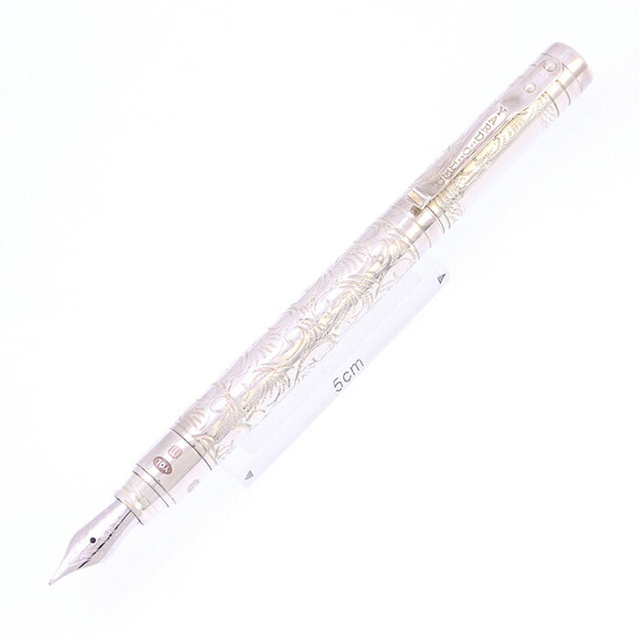 Yard O Led Red Fountain Pen Viceroy Pocket Victorian Used 18K F 110mm