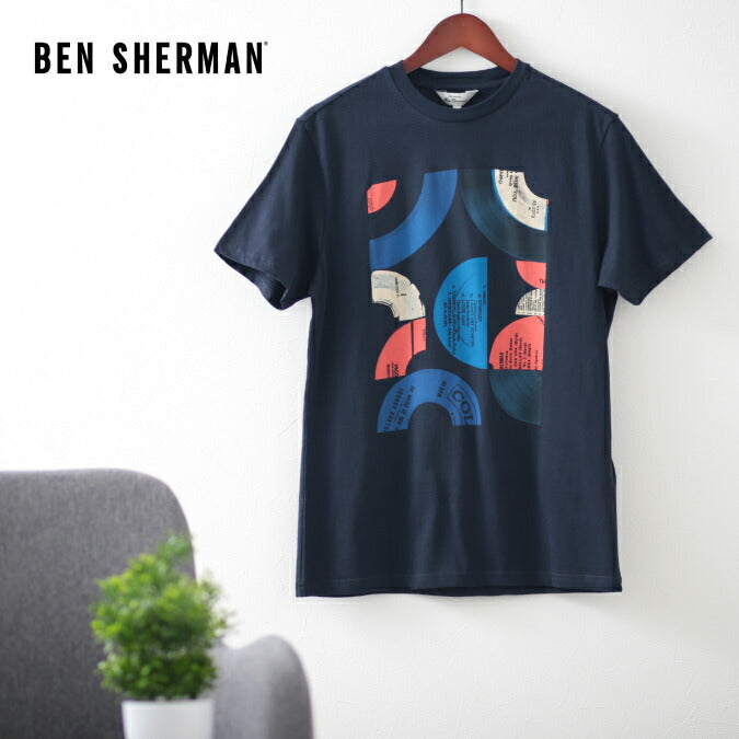 Ben Sherman Men’s T-Shirt Dark Navy Regular Fit Gift