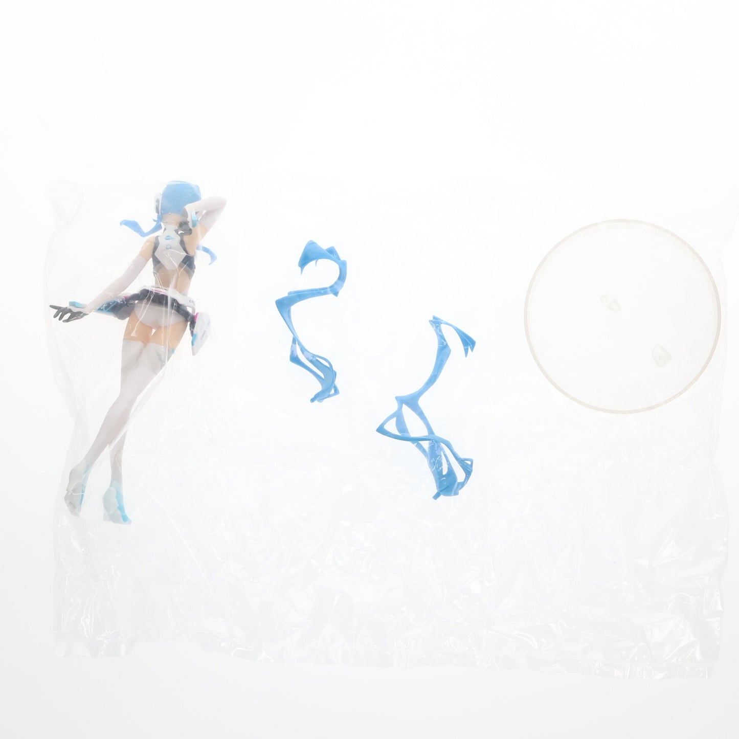 Hatsune Miku Racing Ver. Fig. Sq Figure used opened, head discoloration, Banpresto