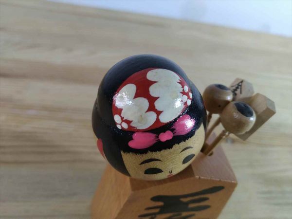 Kokeshi Doll Toothpick Holder Retro Shogi Japan Kitchen Craft Used | Japanpricenet