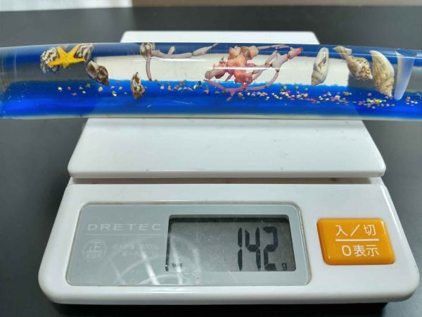 Glass Seashell Paperweight, Decorative Office Desk Accessory, Used | Japanpricenet