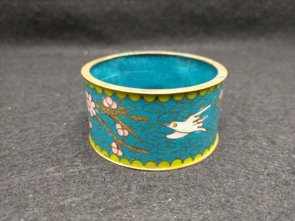 Enamel Lid Holder Brass Cloisonné Tea Utensils Interior Collection Used | Japanpricenet