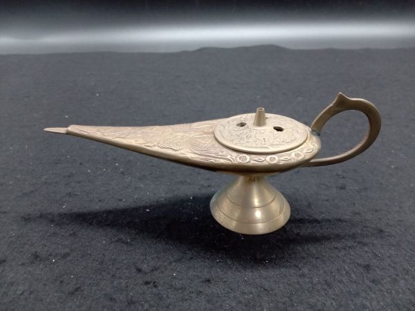 Retro Antique Incense Burner Lamp Decor Scent Holder Used 22cm | Japanpricenet