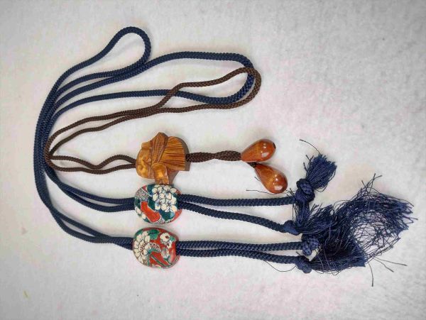 Shibu Kakian Ceramic Pendant Hand-painted Flower Necklace Used with Bonus, 4.2cm | Japanpricenet