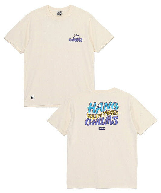 Chums Record Donuts Graphic T-Shirt Cotton M-L Short Sleeve Used