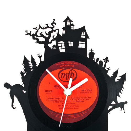 Re Vinyl Record Clock Analog Recycled City Animal Design Used Used