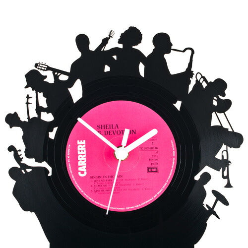 Re Vinyl Record Clock Analog Recycled City Animal Design Used Used