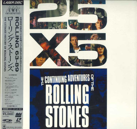 Rolling Stones 63-89 Laserdisc 2Discs CBS CSLM7534 VG Condition