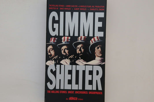 Rolling Stones Gimme Shelter VHS ABKCO VG Used Video"