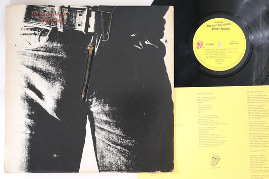 Rolling Stones Sticky Fingers LP Warner Bros VG Used Vinyl with Insert