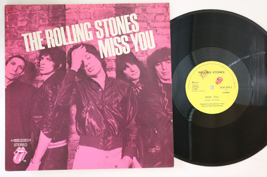 Rolling Stones 12" Vinyl Miss You / Faraway Eyes Used VG No Obi