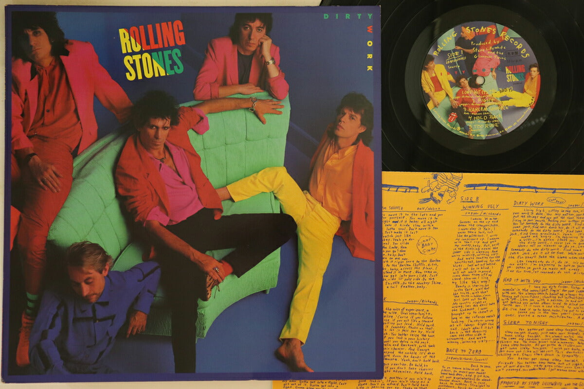 Rolling Stones Dirty Work LP Promo CBS Sony 28AP3150 Excellent Used