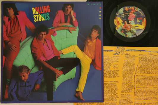 Rolling Stones Dirty Work LP Promo CBS Sony 28AP3150 Excellent Used