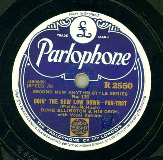 Duke Ellington His Orchestra 78 RPM Used Jazz Record Doin The Low Down