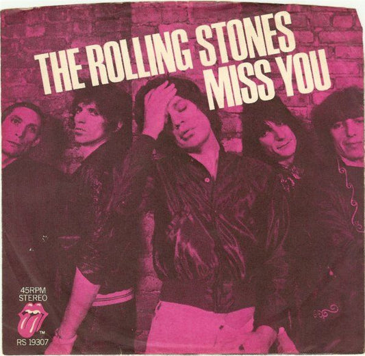 Rolling Stones Miss You Far Away Eyes 7" Vinyl VG Used RS19307