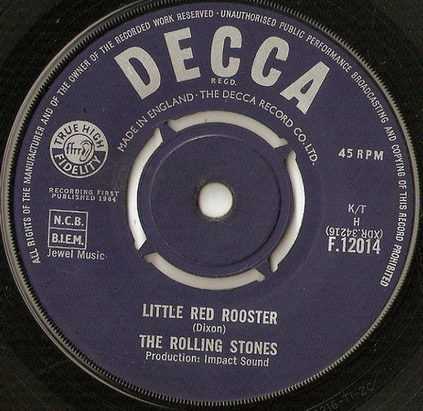 Rolling Stones Little Red Rooster 7" Decca VG Used No Obi Record