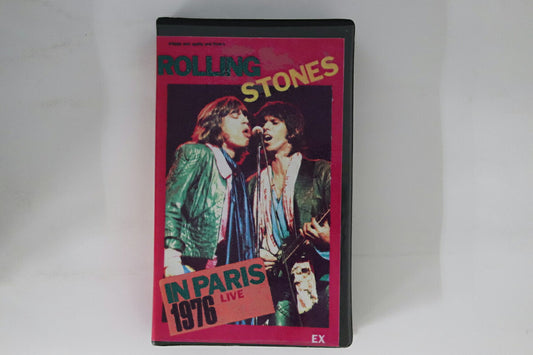 Rolling Stones In Paris 1976 VHS VG Plus No OBI Original Label Rare