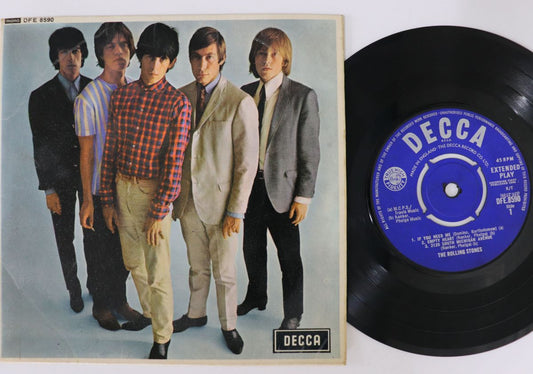 Rolling Stones Five By Five 7" Vinyl VG/NM Cover Tears No Obi Used