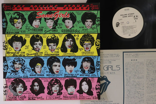 Rolling Stones Some Girls LP Vinyl Die-Cut Sleeve Japan Promo Used