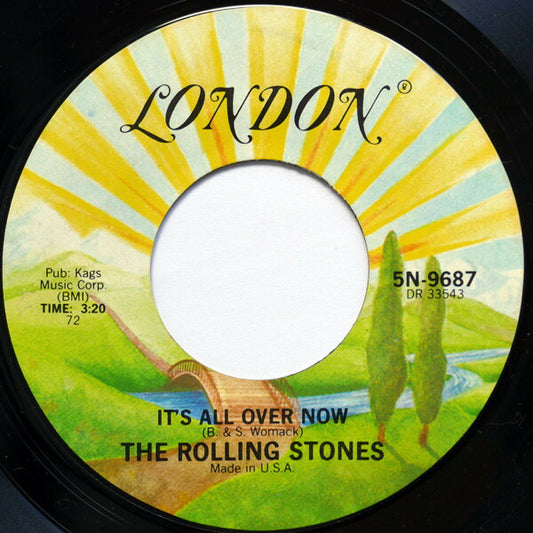Rolling Stones It's All Over Now 7" vinyl London Records EX used