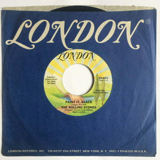 Rolling Stones Paint It Black 7" Vinyl London Records VG Used