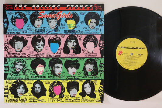Rolling Stones Some Girls LP Die Cut Sleeve VG New Wave Rock Record