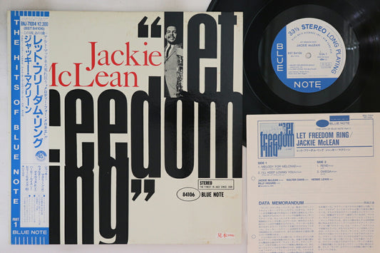 Jackie McLean Let Freedom Ring Blue Note Promo LP Jacket VG Used