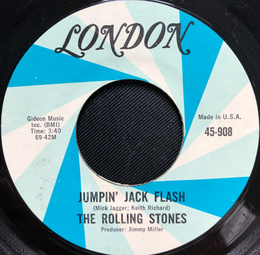 Rolling Stones 7" Single Jumpin' Jack Flash / Child Of The Moon Used VG London 45908