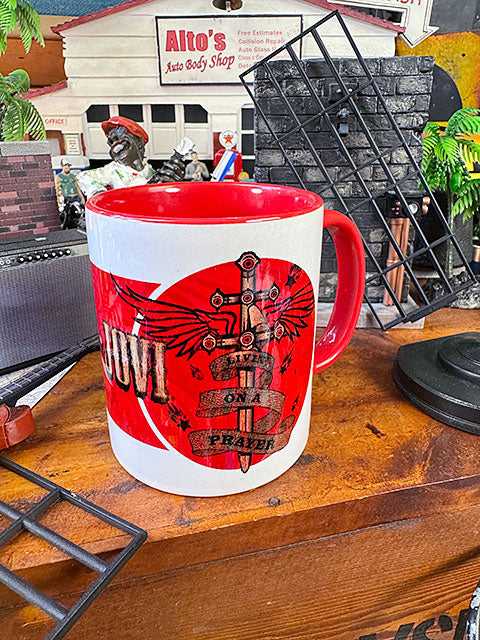 Bon Jovi Official Mug 315ml Live On A Prayer 40th Anniversary Used