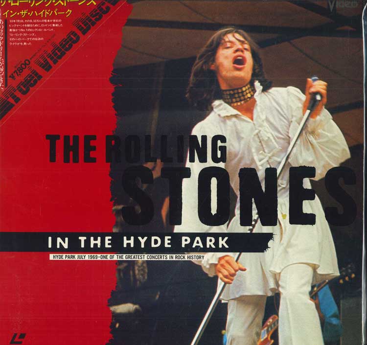 Rolling Stones In The Hyde Park Laserdisc TOEI VG Cover & Disc