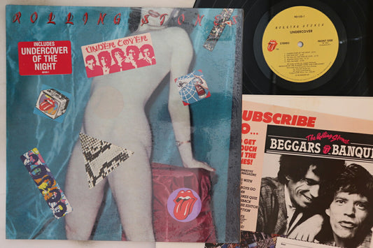 Rolling Stones Undercover LP Vinyl Record VG Used No Obi with Insert