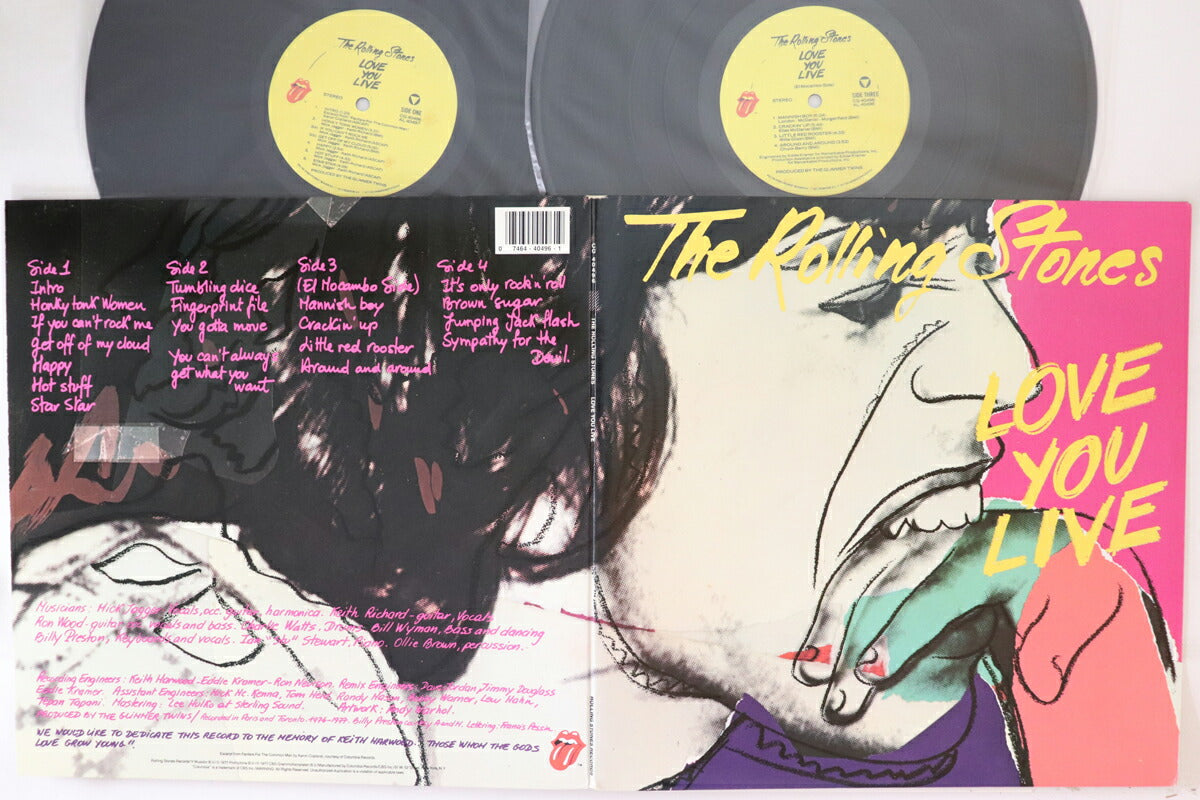 Rolling Stones Love You Live 2LP Record VG Used No Obi with Insert