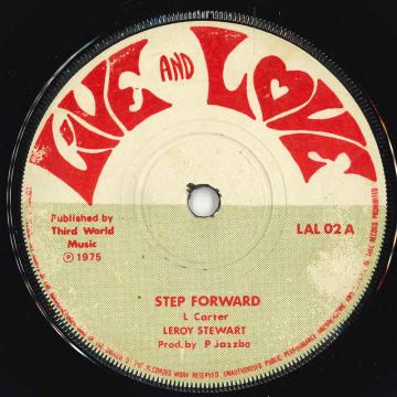 Leroy Stewart 2 Prince Jazbo "Step Forward Youth" 7" Vinyl VG Live LAL02
