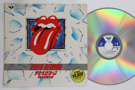 Rolling Stones Video Rewind LaserDisc Japan VG Used G88M5307