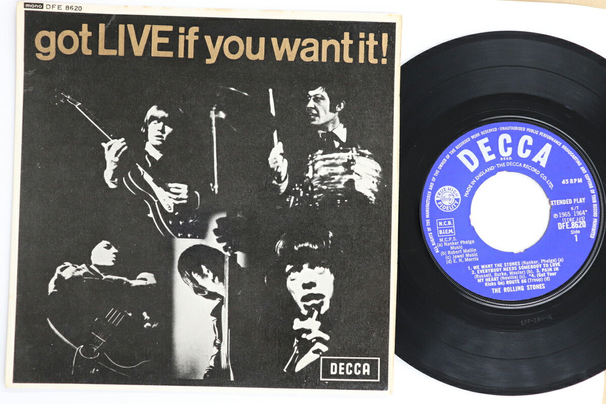Rolling Stones Got Live If You Want It 7" Vinyl VG Decca DEF8620 Used